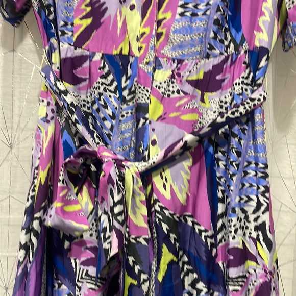 Marie Oliver Natalie dress pinks purples blues 4/6 - Picture 3 of 14